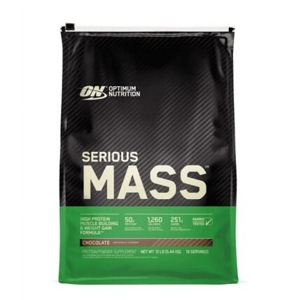 Optimum Nutrition, Serious Mass, 50g Protein Powder, Chocolate, 12 lb, 16 Servings